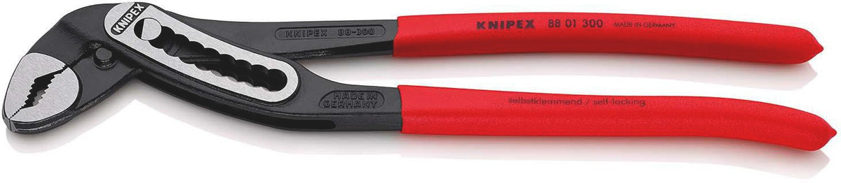 KNIPEX Wasserpumpenzange Alligator 180 mm mit Comfort-Griff und 9-fach Rastenverstellung
