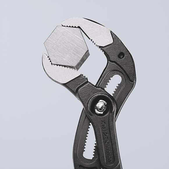 KNIPEX Cobra® Rohr- und Wasserpumpenzange 560 mm, Spannweite 120 mm, Kunststoffüberzug, poliert