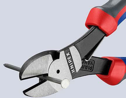 KNIPEX Kraftseitenschneider 160 mm poliert Form 1 mit Öffnungsfeder und Mehrkomponenten-Hüllen