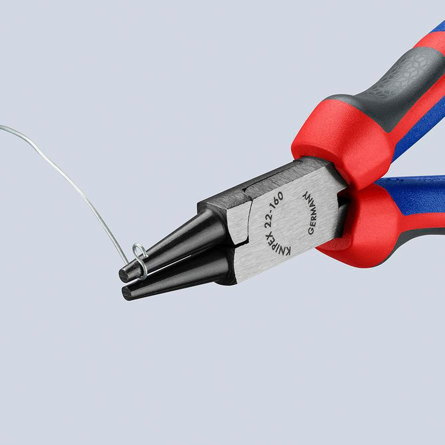KNIPEX Rundzange 140 mm mit poliertem Kopf und Kunststoffüberzug – Präzise Drahtösen biegen