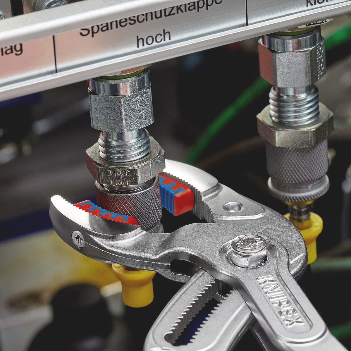 KNIPEX Syphon-/Connectorenzange L.250mm Spann-W.25-80mm schwarz atramentiert