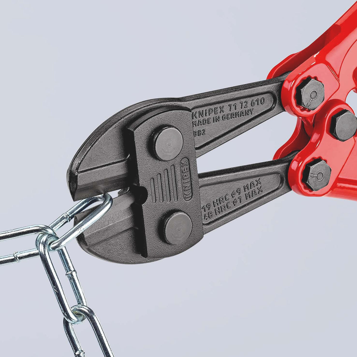 KNIPEX Bolzenschneider 460 mm mit Mehrkomponenten-Hüllen – für harten Draht bis 5 mm