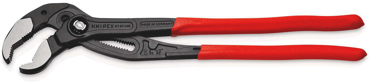 KNIPEX Cobra® Rohr- und Wasserpumpenzange 560 mm, Spannweite 120 mm, Kunststoffüberzug, poliert