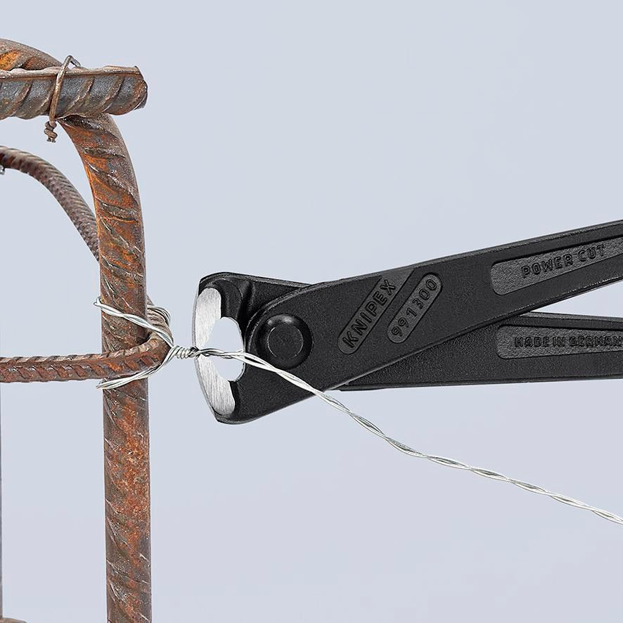 KNIPEX Kraftmonierzange 300 mm – 25 % Kraftersparnis, polierter Kopf, Kunststoffüberzug
