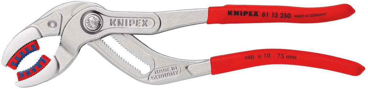 KNIPEX Syphon-/Connectorenzange L.250mm Spann-W.25-80mm schwarz atramentiert