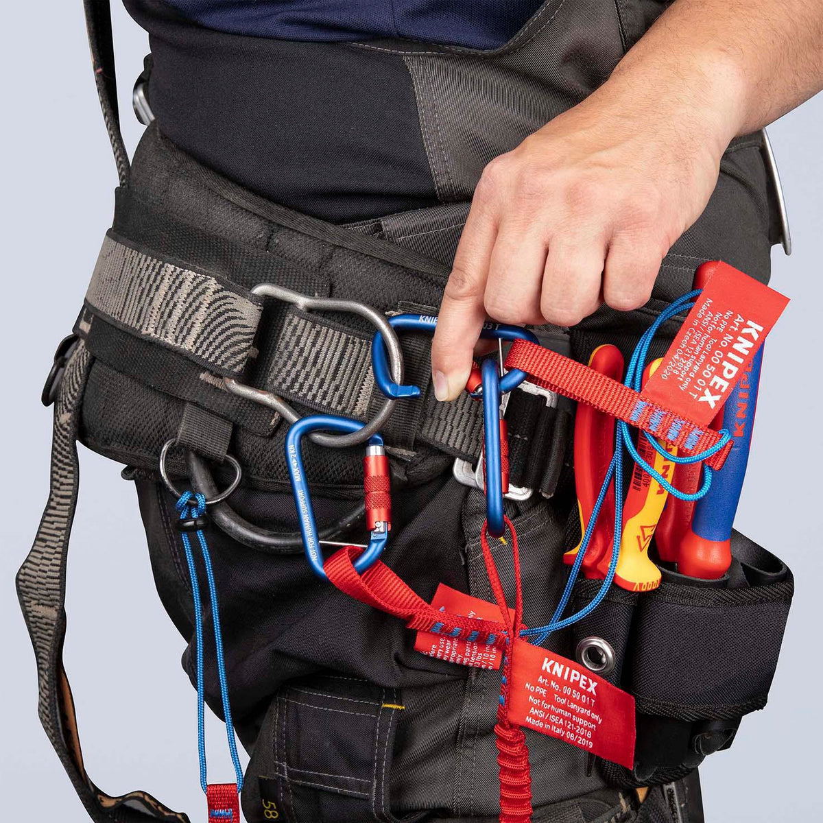 KNIPEX Fangleine für Zangen – max. 1,5 kg Belastung, 1 Stück, zuverlässiger Fallschutz
