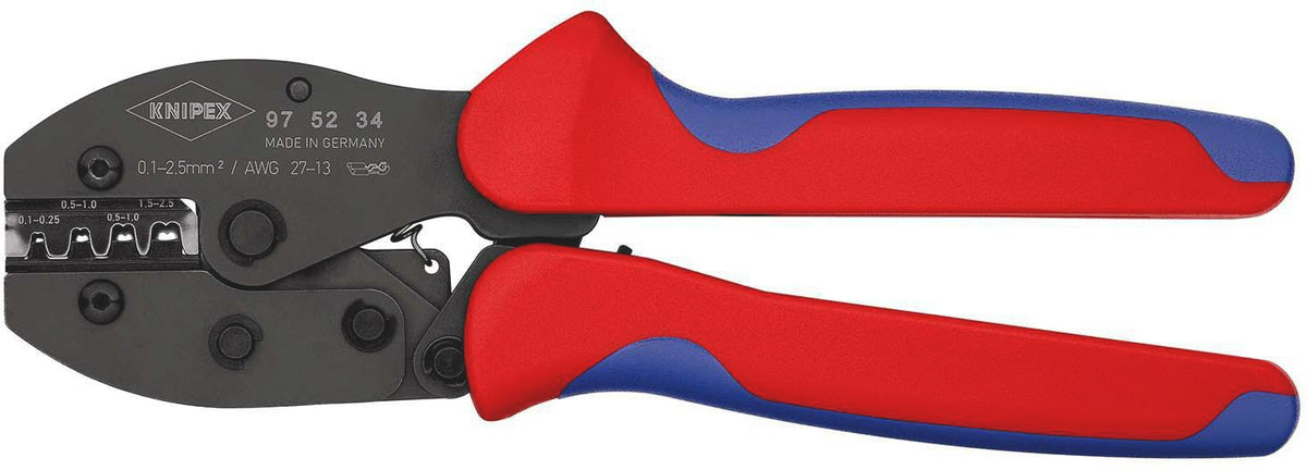 KNIPEX Crimpzange PreciForce® 220 mm für 0,5–6 mm² – Einhandbedienung, Präzisionsprofile