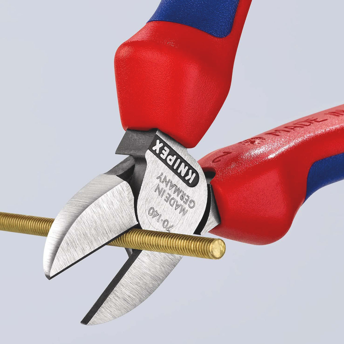 KNIPEX Seitenschneider 140 mm, polierter Kopf, Mehrkomponenten-Griffe, max. 1,8 mm