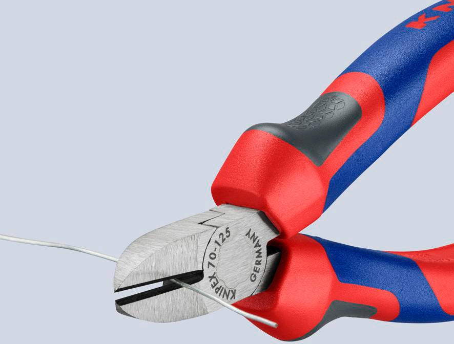KNIPEX Seitenschneider 140 mm, polierter Kopf, Mehrkomponenten-Griffe, max. 1,8 mm