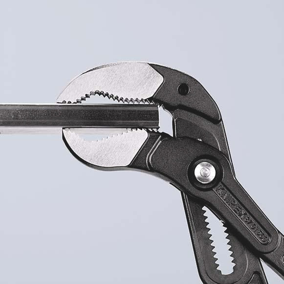 KNIPEX Cobra® Rohr- und Wasserpumpenzange 560 mm, Spannweite 120 mm, Kunststoffüberzug, poliert
