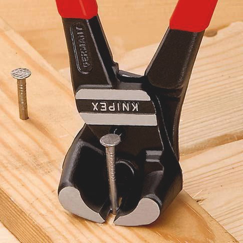 KNIPEX Bolzenvornschneider 200 mm, polierter Kopf, Kunststoffüberzug, Vanadin-Elektrostahl