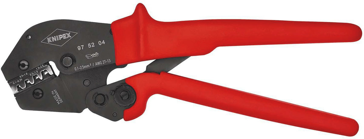 KNIPEX Crimpzange 250 mm – Für unisolierte Kabelschuhe und Verbinder, 2x6, 2x10, 2x16 mm²