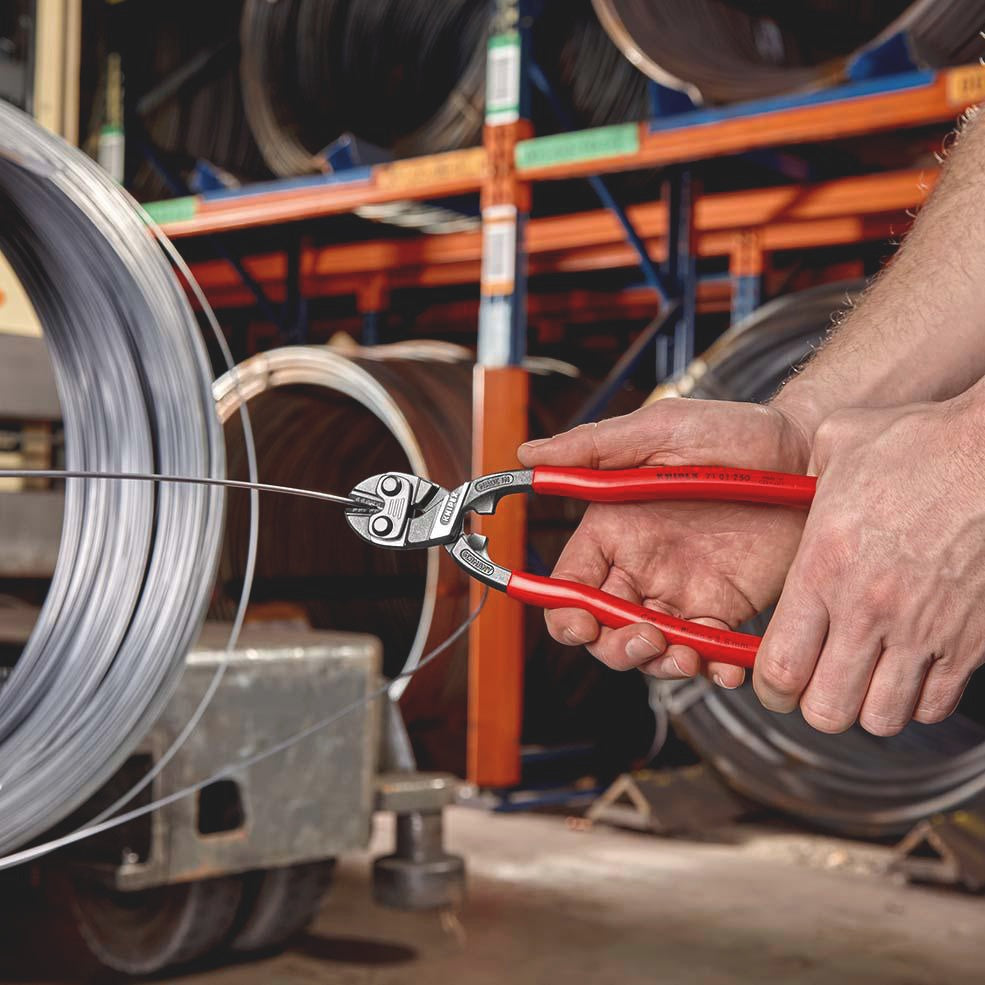 KNIPEX CoBolt® Kompaktbolzenschneider 160 mm – 60 % Kraftersparnis, mit Aussparung