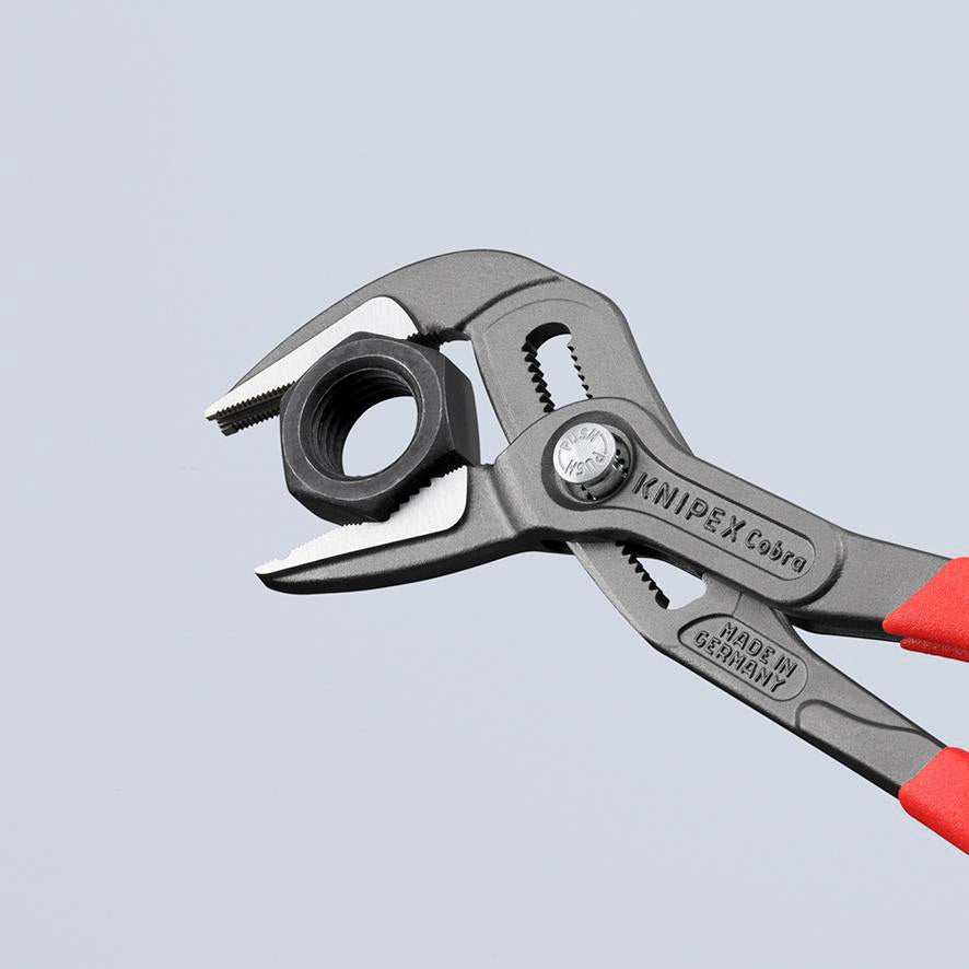 KNIPEX Cobra ES L Wasserpumpenzange 250 mm – Selbstklemmend, 25 Einstellpositionen