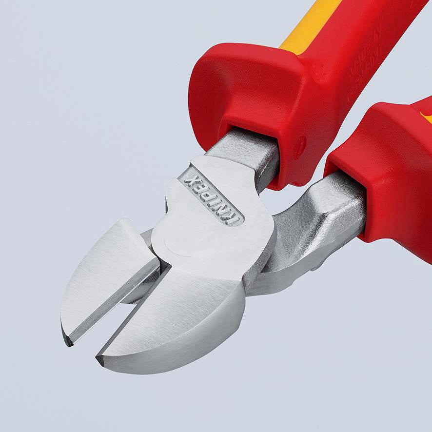 KNIPEX Kraftseitenschneider VDE 250 mm – 20 % Kraftersparnis, isoliert bis 1000 V