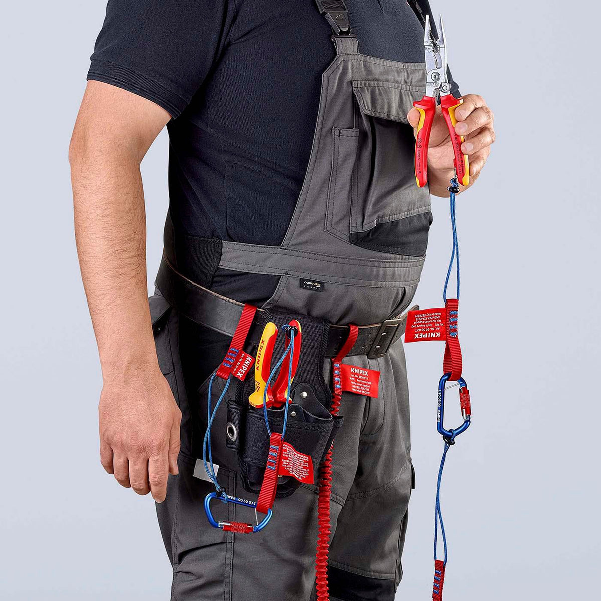 KNIPEX Fangleine für Zangen – max. 1,5 kg Belastung, 1 Stück, zuverlässiger Fallschutz