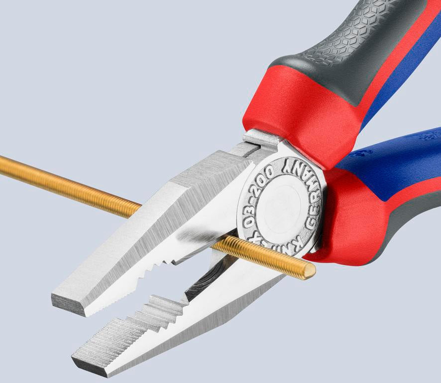KNIPEX Kombizange 140 mm verchromt mit Comfort-Griff – Präzision für Handwerk und Elektro