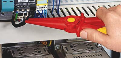 KNIPEX Flachrundzange 220 mm – Glasfaserverstärkter Kunststoff, funkenfrei, VDE