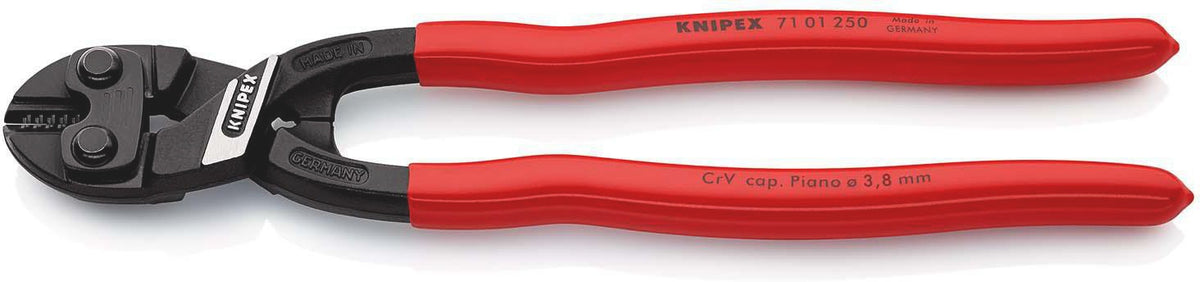 KNIPEX CoBolt® Kompaktbolzenschneider 160 mm – 60 % Kraftersparnis, mit Aussparung