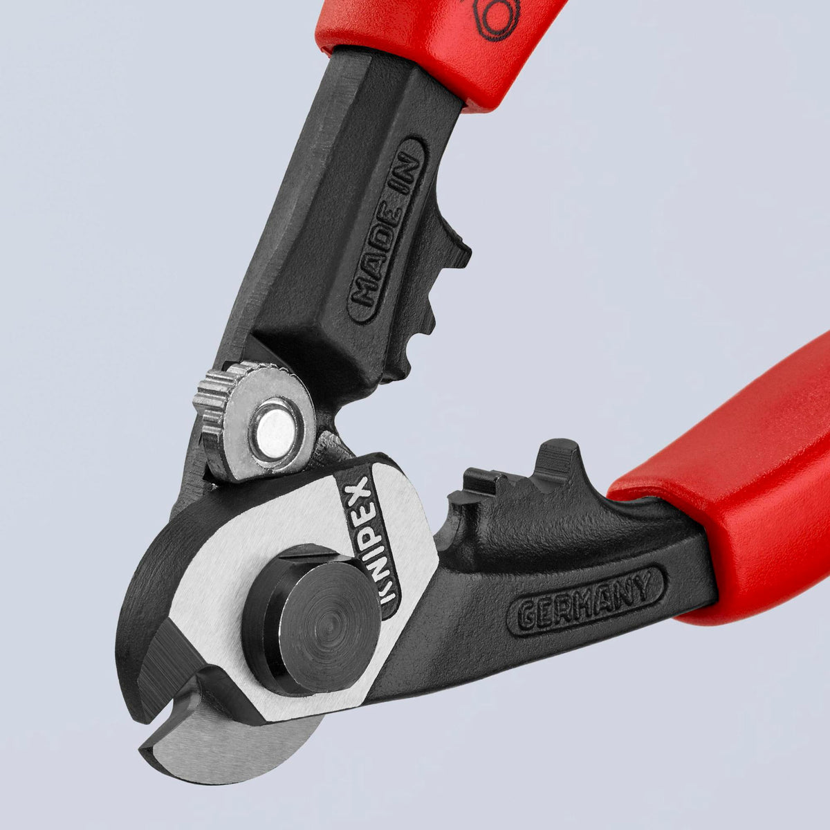KNIPEX Drahtseilschere 190 mm – für harte Drahtseile, Kabel und Rundstahl, poliert