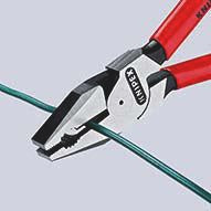 KNIPEX Kraftkombizange 180 mm mit Comfort-Griff – 35 % Kraftersparnis, poliert