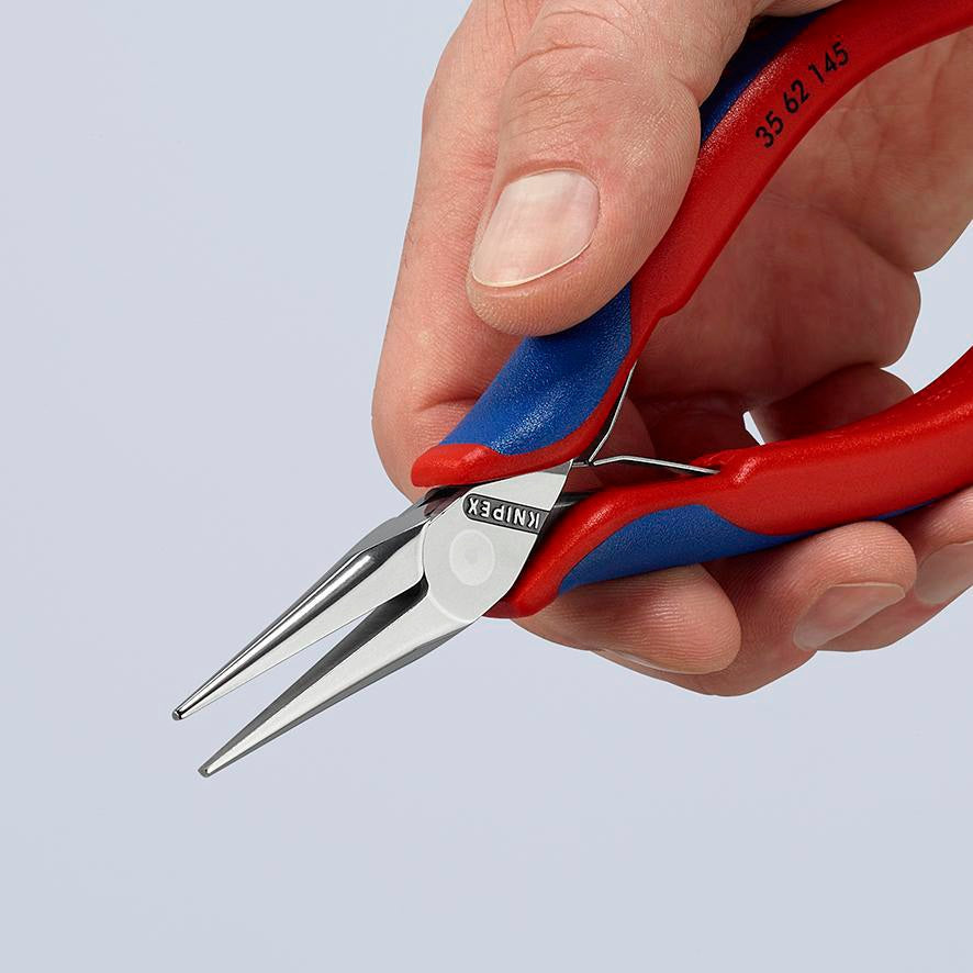 KNIPEX Elektronik-Greifzange 115 mm mit flachbreiten Backen und Kunststoffüberzug