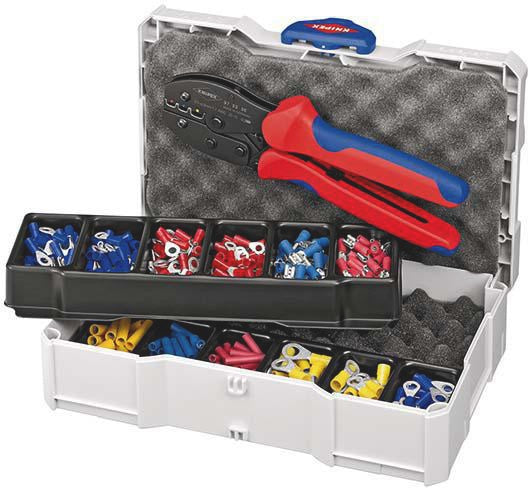 KNIPEX Kabelverbindersortiment 301-teilig 0,5-6 mm² im Sortimentskoffer