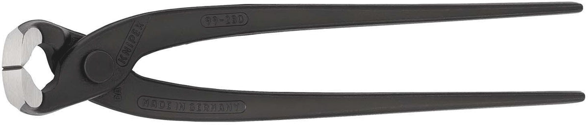 KNIPEX Monierzange 220 mm poliert schwarz atramentiert – Zum Verdrillen und Schneiden von Bindedraht