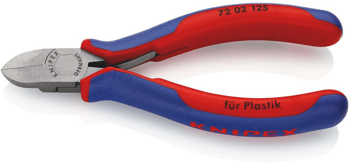KNIPEX Seitenschneider für Kunststoffe 180 mm mit Kunststoffüberzug und Öffnungsfeder
