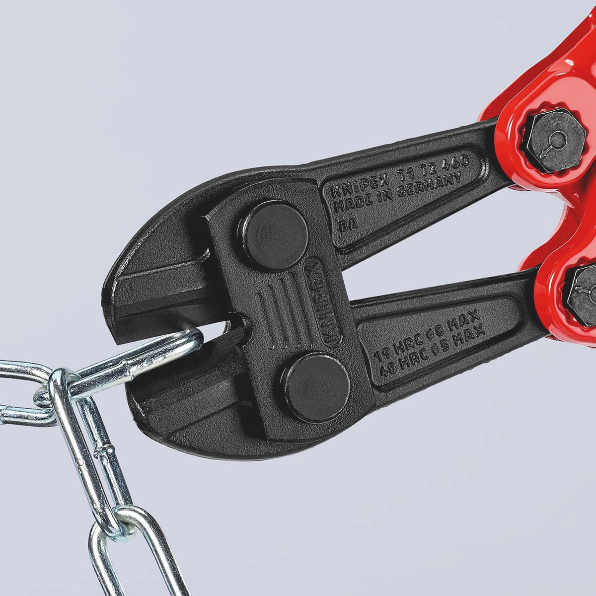 KNIPEX Bolzenschneider 460 mm mit Mehrkomponenten-Hüllen – für harten Draht bis 5 mm