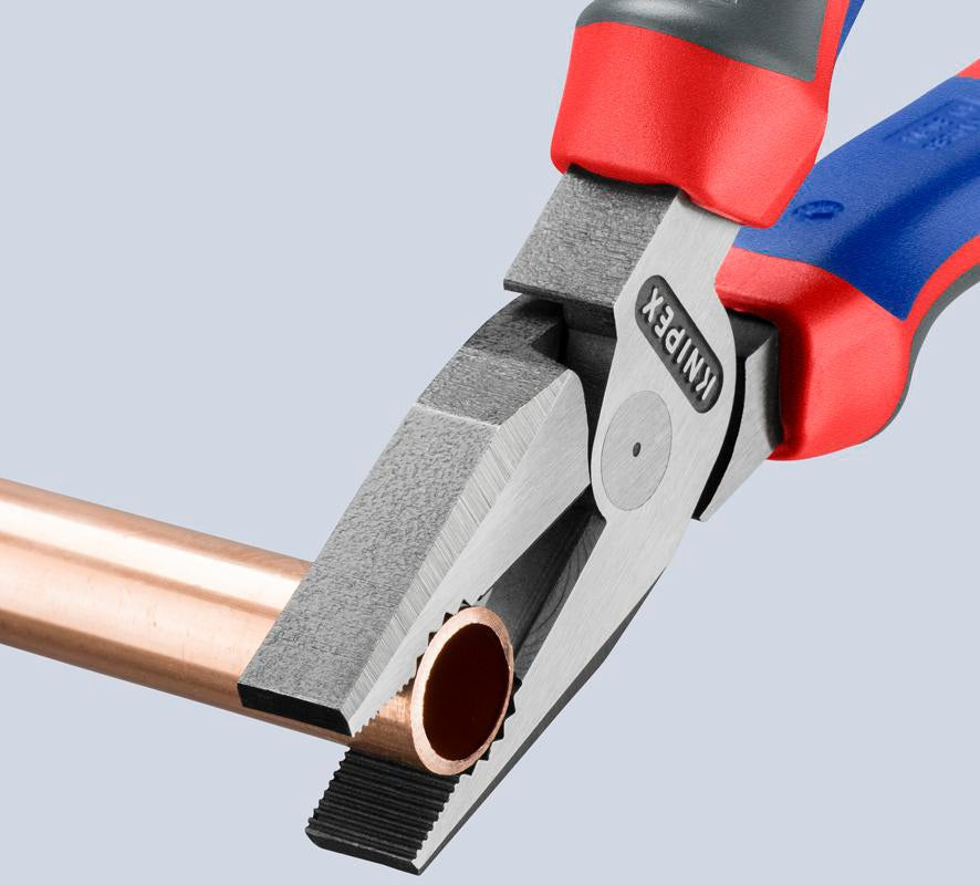 KNIPEX Kraftkombizange 180 mm mit Comfort-Griff – 35 % Kraftersparnis, poliert