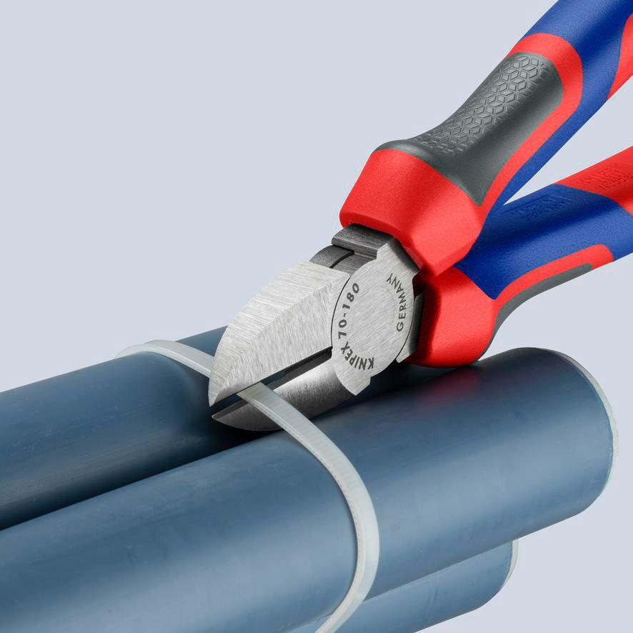 KNIPEX Seitenschneider 140 mm, polierter Kopf, Mehrkomponenten-Griffe, max. 1,8 mm