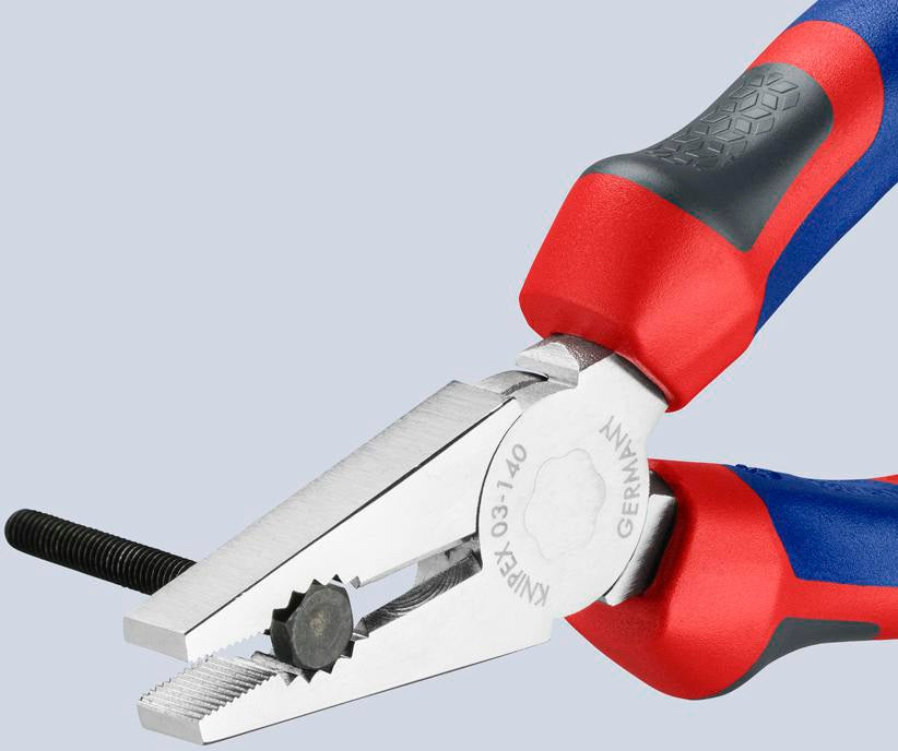 KNIPEX Kombizange 140 mm verchromt mit Comfort-Griff – Präzision für Handwerk und Elektro