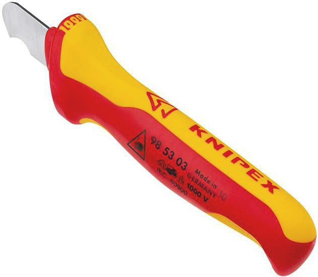 KNIPEX Abmantelungsmesser 155 mm VDE-isoliert mit Mehrkomponentengriff