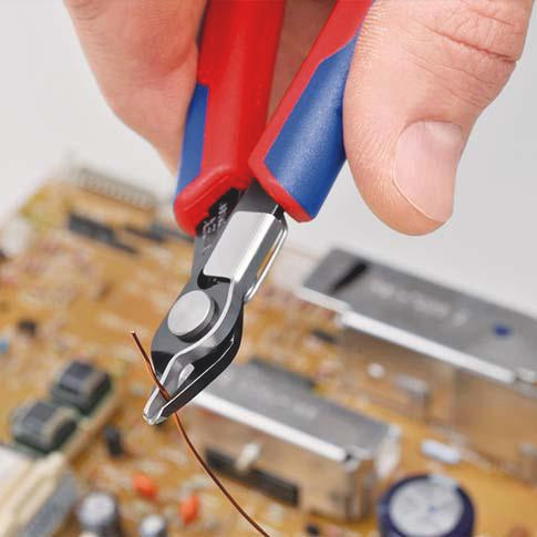 KNIPEX Elektronik-Seitenschneider Super-Knips® 125 mm – Präzisionszange für feinste Schneidarbeiten
