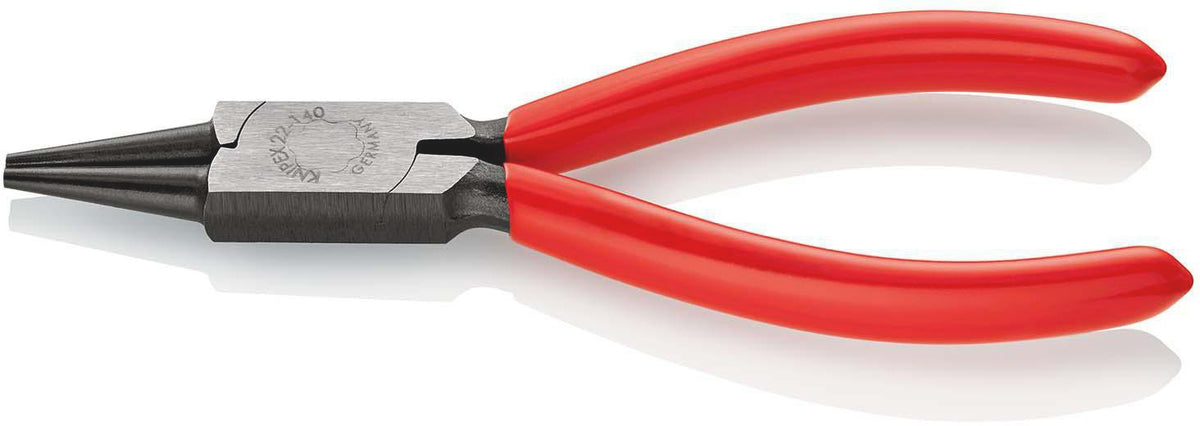 KNIPEX Rundzange 140 mm mit poliertem Kopf und Kunststoffüberzug – Präzise Drahtösen biegen
