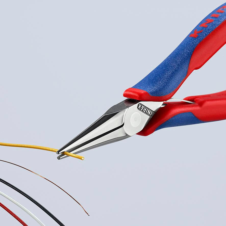KNIPEX Elektronik-Greifzange 115 mm mit flachbreiten Backen und Kunststoffüberzug