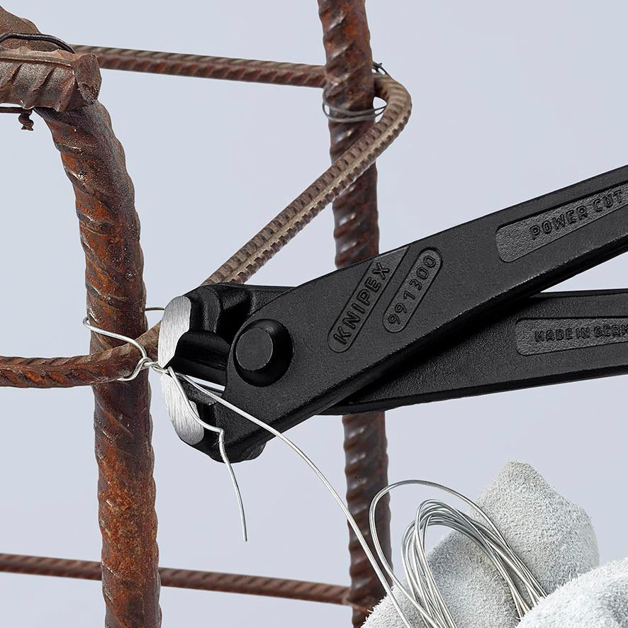KNIPEX Kraftmonierzange 300 mm – 25 % Kraftersparnis, polierter Kopf, Kunststoffüberzug