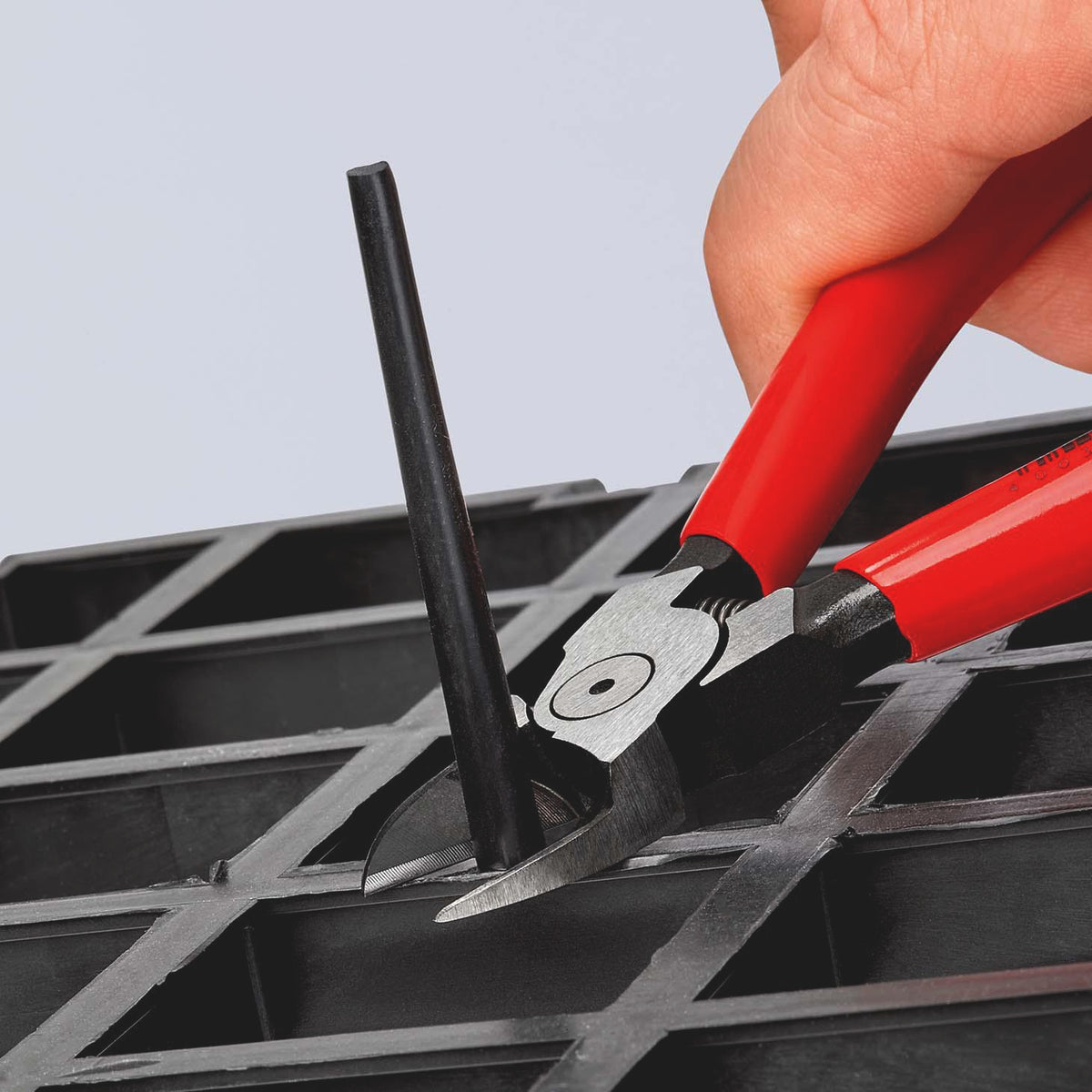 KNIPEX Seitenschneider für Kunststoffe 180 mm mit Kunststoffüberzug und Öffnungsfeder