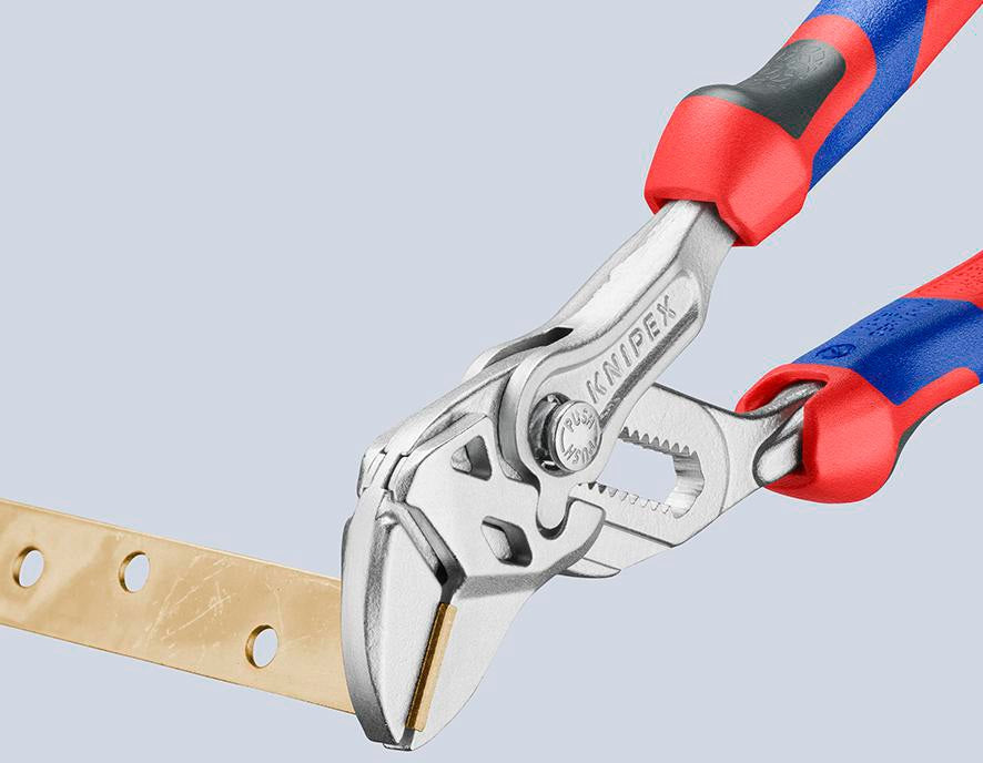 KNIPEX Zangenschlüssel 400 mm – Spannweite 85 mm, verchromt, mit Kunststoffüberzug