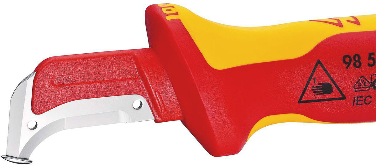 KNIPEX Abmantelungsmesser 155 mm VDE-isoliert mit Mehrkomponentengriff