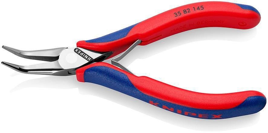 KNIPEX Elektronik-Greifzange 115 mm mit flachbreiten Backen und Kunststoffüberzug