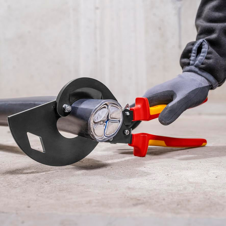 KNIPEX Kabelschneider VDE 250 mm für Cu- und Al-Kabel bis 240 mm²