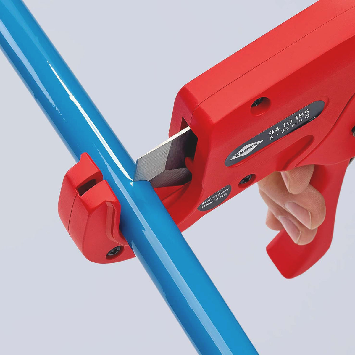 KNIPEX Rohrschneider für Kunststoffrohre Ø 6-35 mm, 185 mm, Aluminium-Druckguss