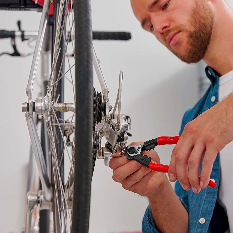 KNIPEX Drahtseilschere 190 mm – für harte Drahtseile, Kabel und Rundstahl, poliert