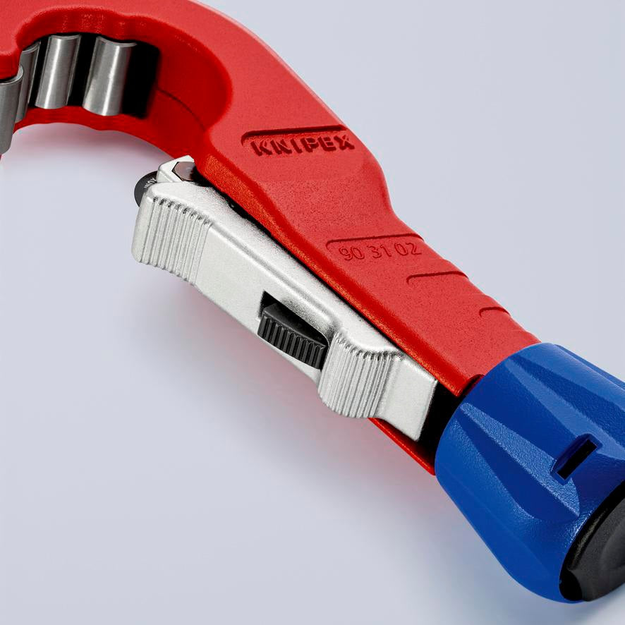 KNIPEX Rohrabschneider TubiX® 6-35 mm – QuickLock-Einhandschnellfixierung für Kupfer, Messing, Edelstahl