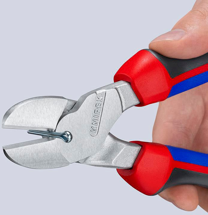 KNIPEX Kraftseitenschneider 140 mm Form 0 mit Mehrkomponenten-Hüllen – 20 % Kraftersparnis