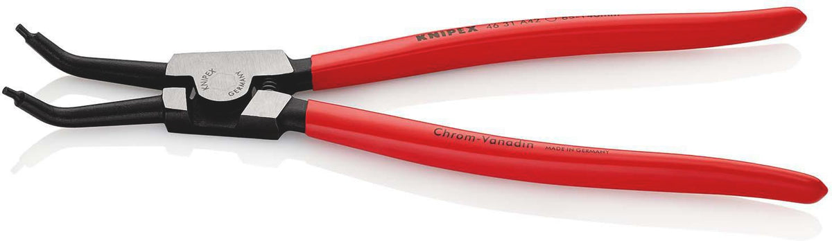 KNIPEX Sicherungsringzange A 02 für Wellen Ø 3-10 mm – 45° gewinkelte Spitzen, DIN 5254 B