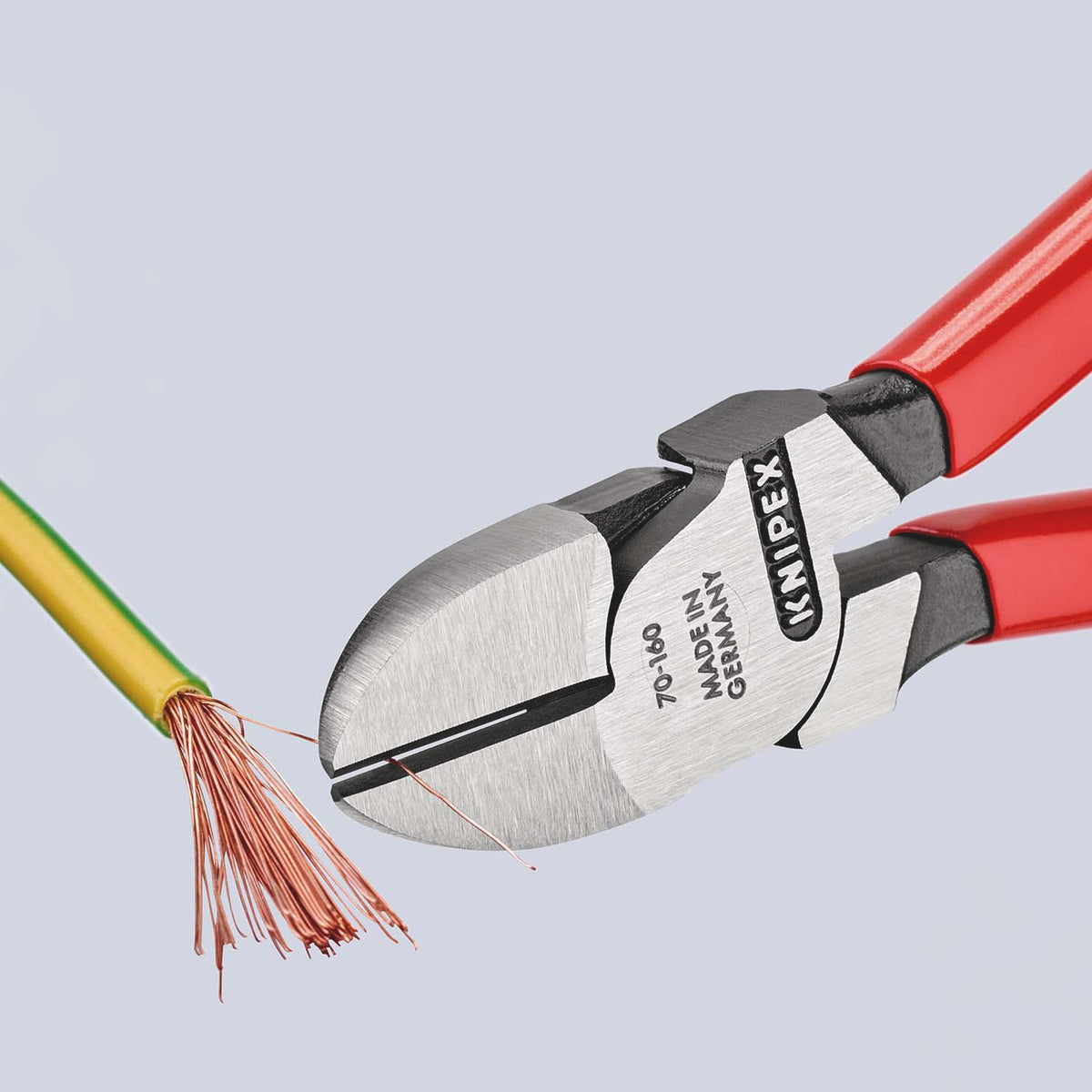 KNIPEX Seitenschneider 110 mm, polierter Kopf, Kunststoffüberzug – präziser Schnitt für feine Drähte