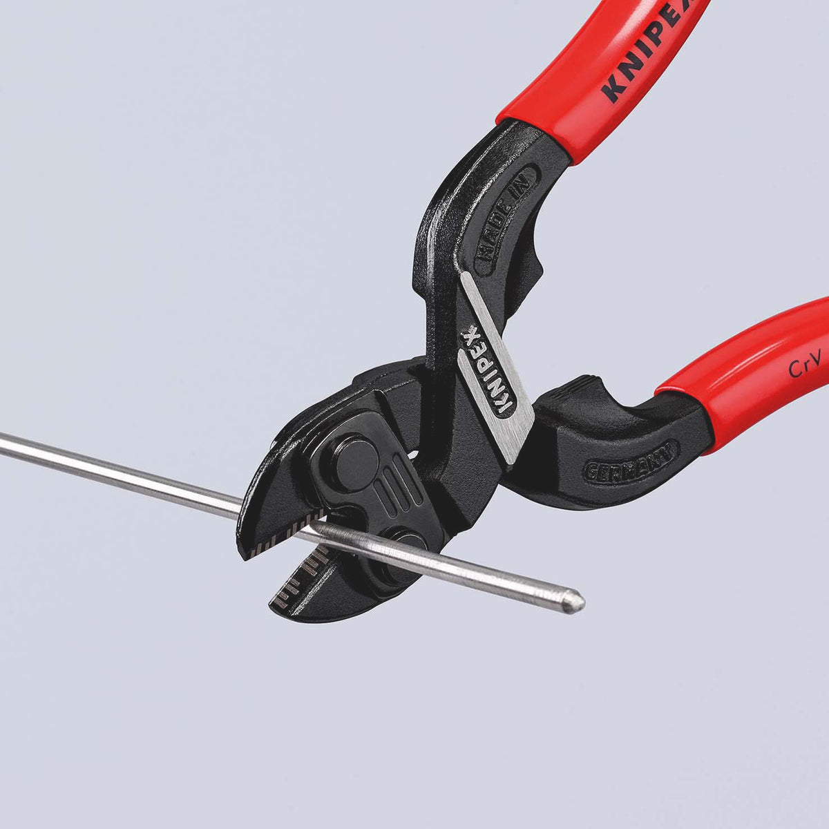 KNIPEX CoBolt® Kompaktbolzenschneider 160 mm – 60 % Kraftersparnis, mit Aussparung